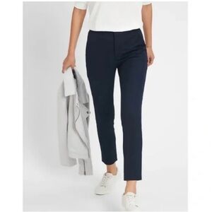 *BANANA REPUBLIC* Petite High Rise Slim Fit Ankle Navy Chino Pants Size 4P